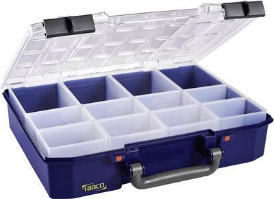raaco CarryLite 80 4x8-12 Sortimentskoffer (L x B x H) 278 x 337 x 80 mm Anzahl Fächer: 12 Inhalt 1 St.