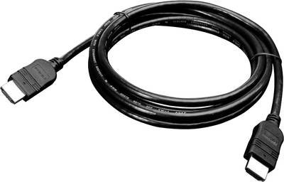 Lenovo HDMI Anschlusskabel HDMI-A Stecker, HDMI-A Stecker 2.00 m Schwarz 0B47070 4K UHD HDMI-Kabel