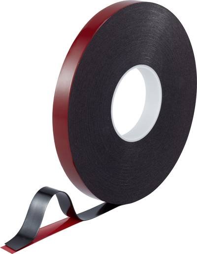 TOOLCRAFT 93038c185 93038c185 Doppelseitiges Klebeband Rot/Schwarz (L x B) 30 m x 20 mm 1 St.