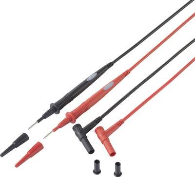 Sicherheits-Messleitung 1.00 m Schwarz, Rot VOLTCRAFT MS-7