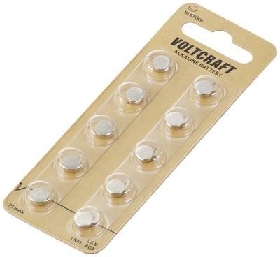 VOLTCRAFT Knopfzelle LR 41 1.5 V 10 St. 35 mAh Alkali-Mangan AG3