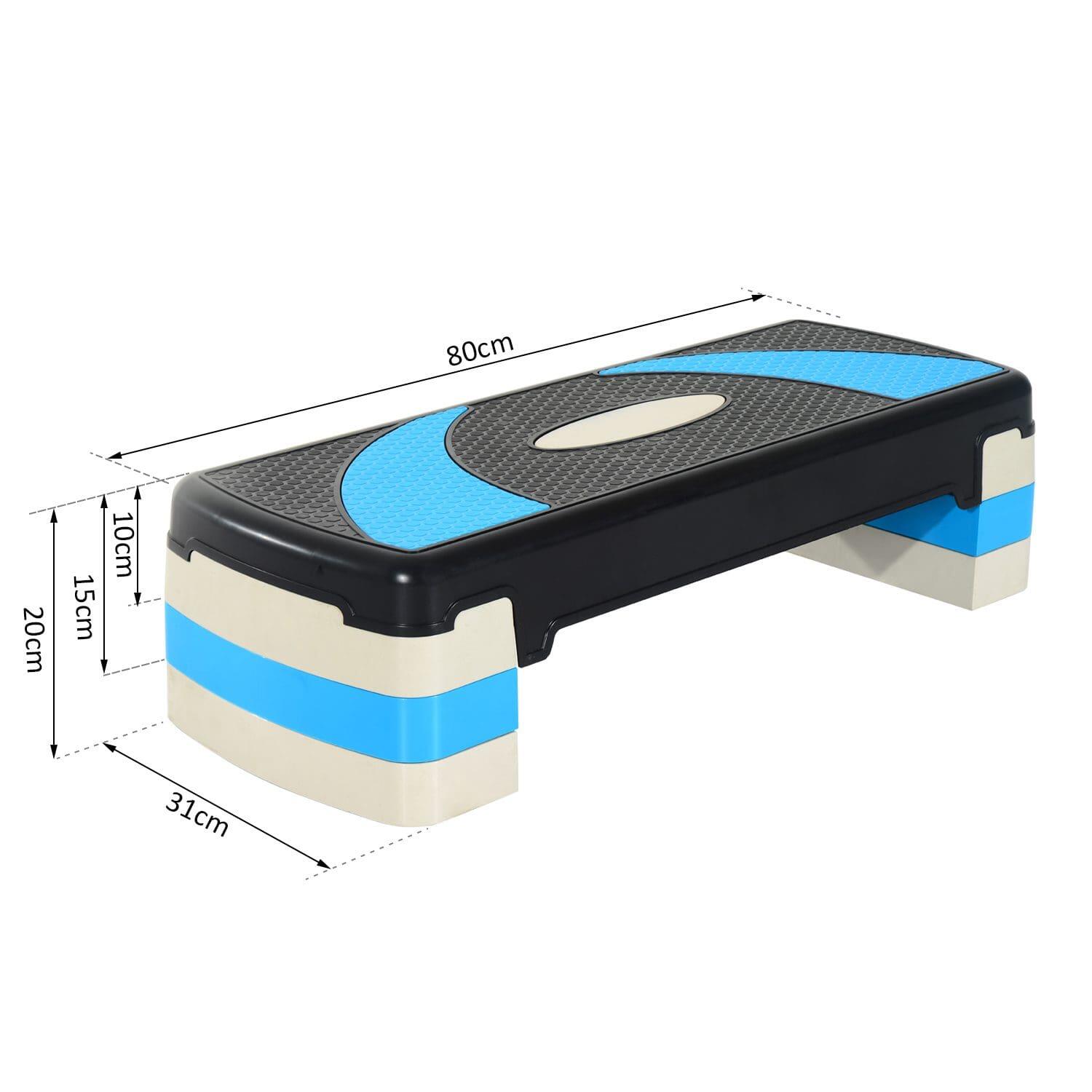 HOMCOM Step Fitness HOMCOM 80x31x20 cm Negro