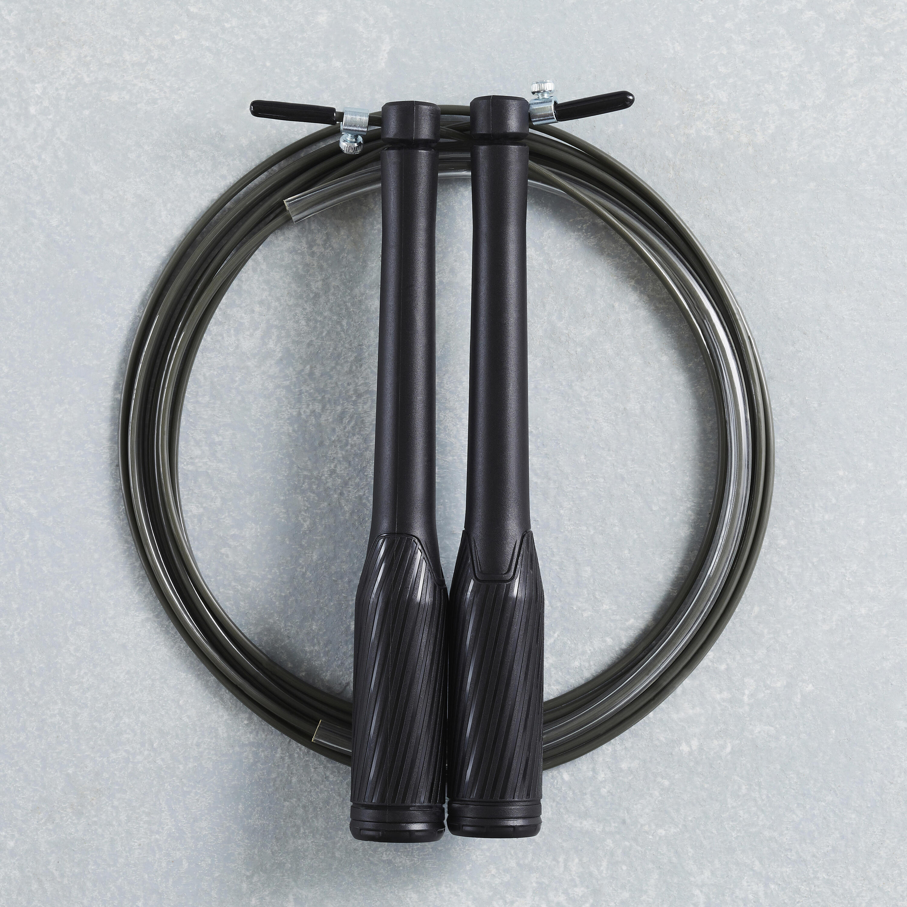 DOMYOS Comba velocidad cross training speed jump rope Domyos negra