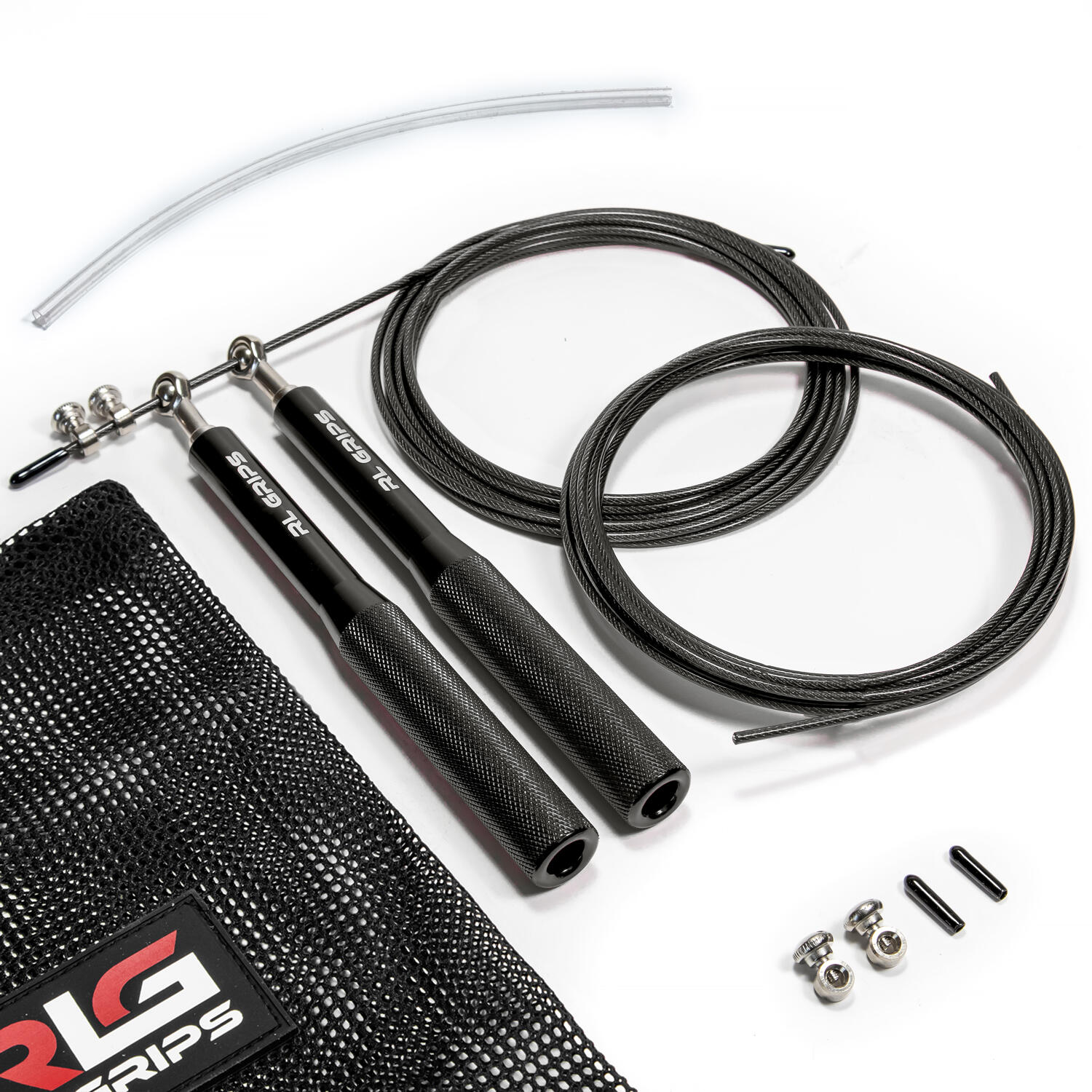 RL GRIPS Comba de Velocidad Profesional de Aluminio RL Grips Negra + Repuestos