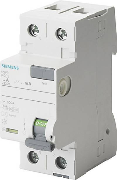 Siemens 5SV33146KL Siemens Dig.Industr. FI-Schutzschalter A 2polig 40 A 0.03 A 230 V