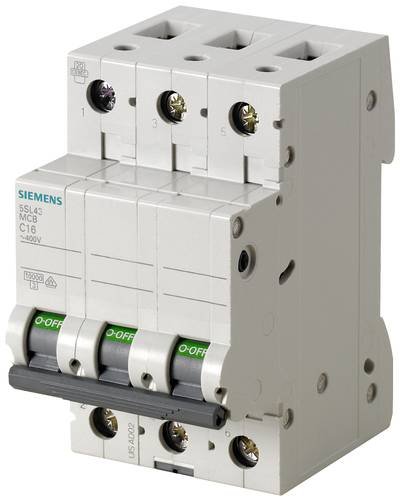 Siemens 5SL43058 5SL4305-8 Leitungsschutzschalter 3polig 0.5 A 400 V