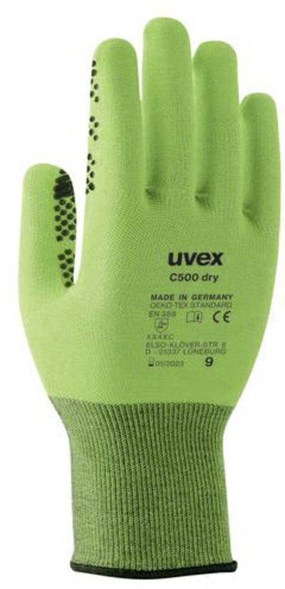 uvex C500 dry 6049909 Schnittschutzhandschuh Größe (Handschuhe): 9 EN 388 1 Paar