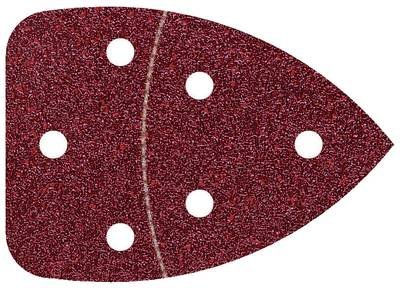 Wolfcraft 3137000 Multischleifpapier mit Klett, gelocht Körnung (num) 80 (L x B) 139 mm x 98 mm 6 St.