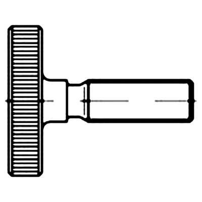 TOOLCRAFT 1061583 Rändelschrauben M4 10 mm DIN 653 Edelstahl 10 St.