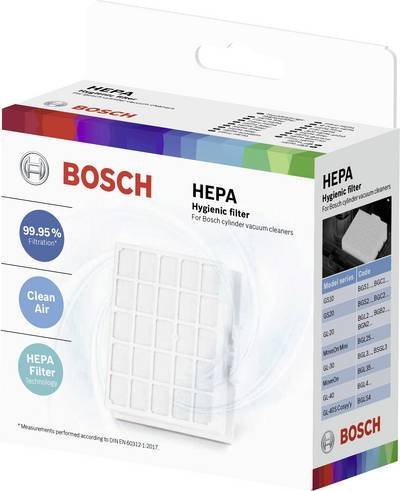 Bosch HEPA-Filter für Bosch Staubsauger GS10,GS20,GL-20,GL-30,GL-40,GL40S,BGL25,BGLS4 BBZ156HF Filter-Austausch-Kit
