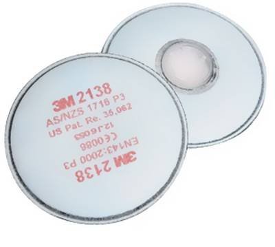 3M 2138 mit Aktivkohle, P3 Partikelfilter 20 St. EN 143 DIN 143