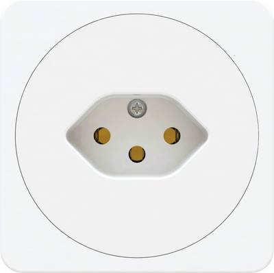 Max Hauri 170588 1fach Steckdose IP20 Weiß (glänzend)