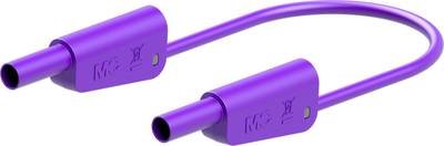 Stäubli SLK-4N-S10 Sicherheits-Messleitung 25 cm violett hochflexibel, beidseitig mit stapelbarem 4 mm-Lamellenstecker m