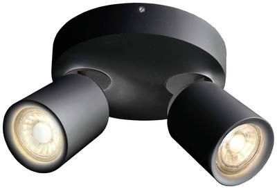 Deko Light Librae Round II Deckenaufbauleuchte GU10 50 W Tiefschwarz (RAL 9005)