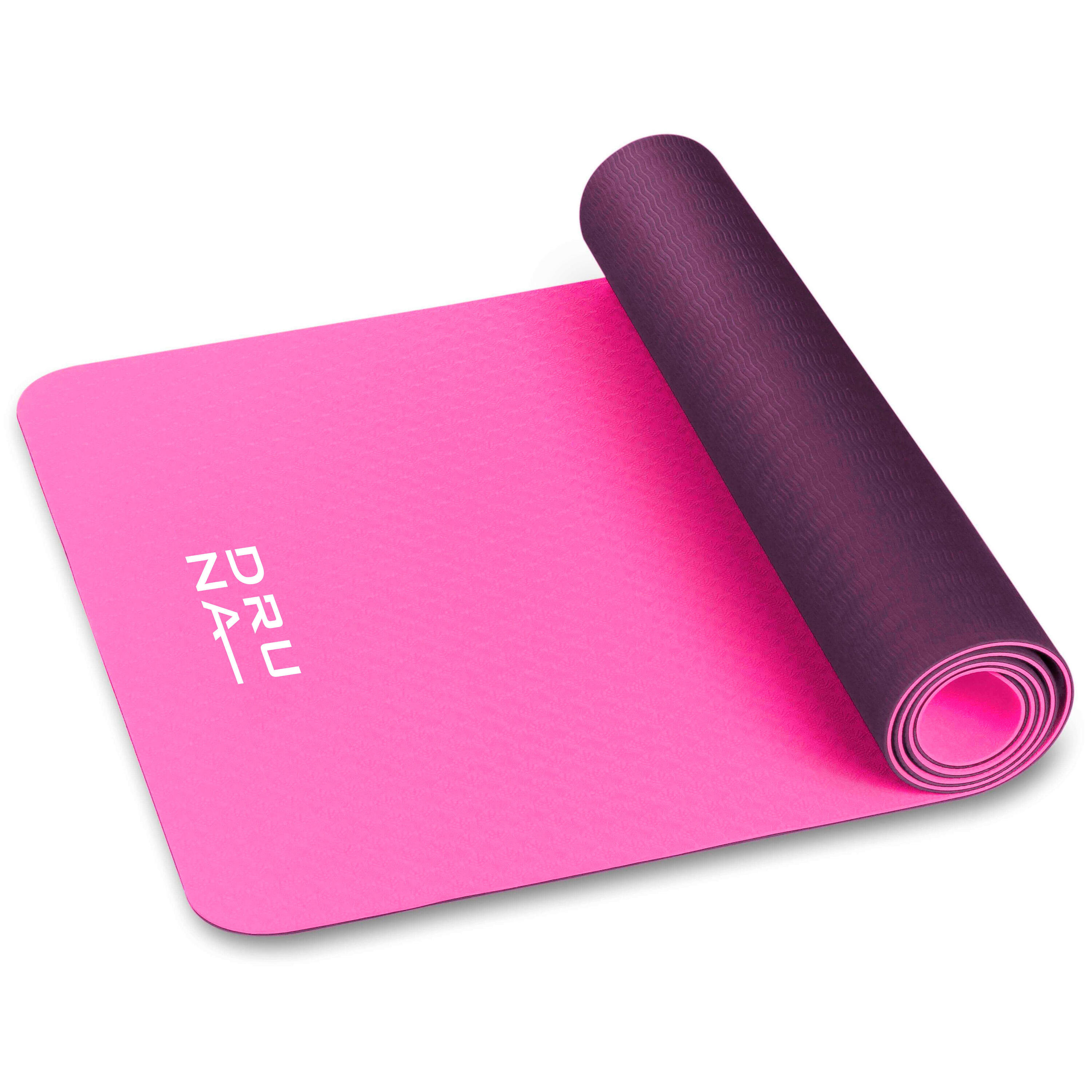 INDIGO SPORTS Esterilla de Yoga y Fitness TPE INDIGO Bilateral 173*61*0,5 см Rosa-Violeta