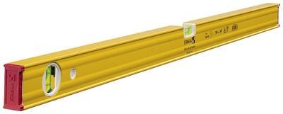 STABILA Wasserwaage Type 80 AS, 90 cm, verstärktes Alu-Profil, 1 Horizontal-Libelle, 1 Vertikal-Libelle, integrierte Rut