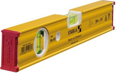 Wasserwaage 80 AS 30cm Alu.gelb ± 0,5 mm/m STABILA