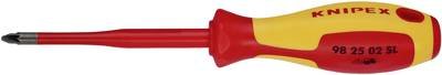 Knipex Pozidriv® 98 25 02 SL VDE Kreuzschlitz-Schraubendreher PZ 2 Klingenlänge: 100 mm
