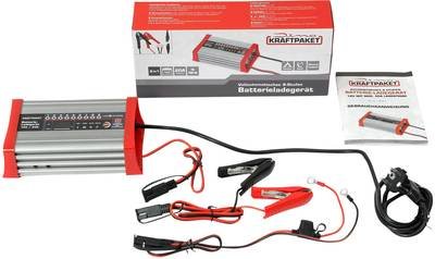 Dino KRAFTPAKET KFZ Batterieladegerät 20A-12V mit Camping-, Nacht-und Memory-Speicher 136320 Automatikladegerät 12 V 20