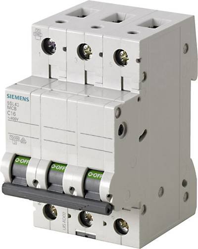 Siemens 5SL43157 5SL4315-7 Leitungsschutzschalter 3polig 1.6 A 400 V
