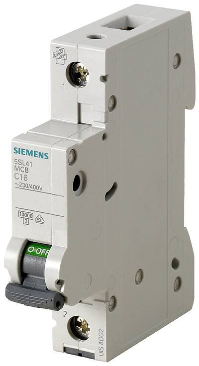 Siemens 5SL41028 5SL4102-8 Leitungsschutzschalter 1polig 2 A 230 V, 400 V