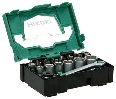HiKOKI 40030020 Bit-Set T-Profil, Schlitz, Kreuzschlitz Phillips, Kreuzschlitz Pozidriv, Sechskant inkl. Bithalter