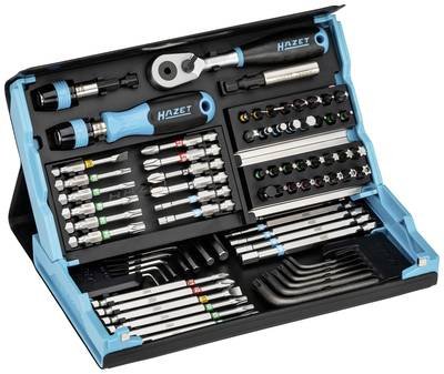 Hazet 2200SC-31 Bit-Set 73teilig Schlitz, Kreuzschlitz Phillips, Kreuzschlitz Pozidriv, Innen-Sechskant, Innen-TORX, Tam
