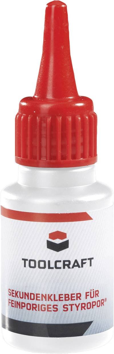 TOOLCRAFT Styrodur® Sekundenkleber 886540 20 g