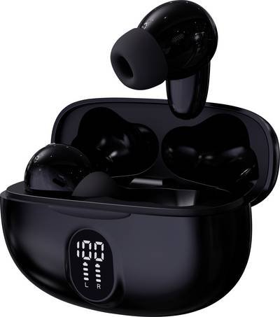 Denver TWE-57B BLACK In Ear Kopfhörer Bluetooth® Stereo Schwarz Handy