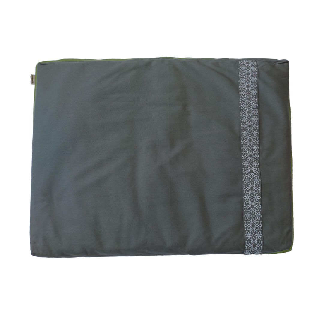 SAMARALI Alfombra de Meditación Zabuton Gris