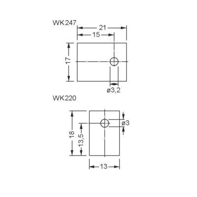 Fischer Elektronik WK247 Wärmeleitfolie selbstklebend 200 µm 0.9 W/mK (L x B) 24 mm x 20 mm