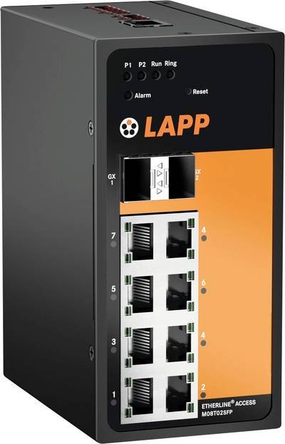 LAPP ETHERLINE® ACCESS M08T02SFP Industrial Ethernet Switch