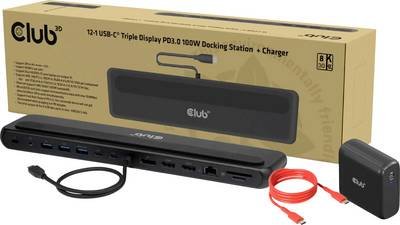 club3D USB-C® Dockingstation CSV-2541 USB-C® Power Delivery