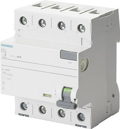 Siemens 5SV36466KL 5SV3646-6KL FI-Schutzschalter A 4polig 63 A 0.3 A 400 V
