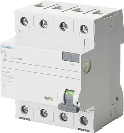 Siemens 5SV33476KL 5SV3347-6KL FI-Schutzschalter A 4polig 80 A 0.03 A 400 V