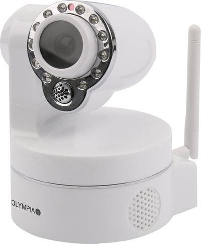 LAN, WLAN IP-Schwenk-/Neige-Kamera 1280 x 720 Pixel Olympia IC 720 P HD 5938 Innenbereich