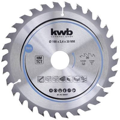 kwb 586957 Hartmetall Kreissägeblatt 190 x 30 mm 1 St.