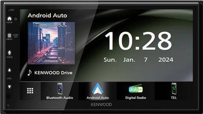 Kenwood KENWOOD - DMX6523DAB Doppel-DIN Moniceiver Android Auto™, Apple CarPlay, Anschluss für Rückfahrkamera, DAB+ Tune