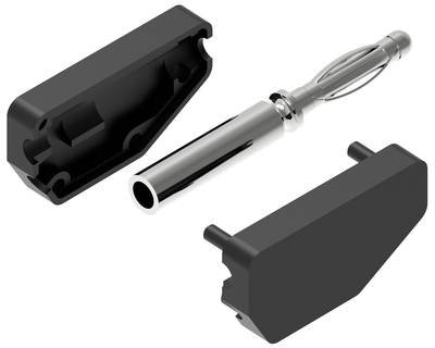 Electro PJP 215-CD1-N Bananenstecker Stecker, gerade Stift-Ø: 2 mm Schwarz 1 St.