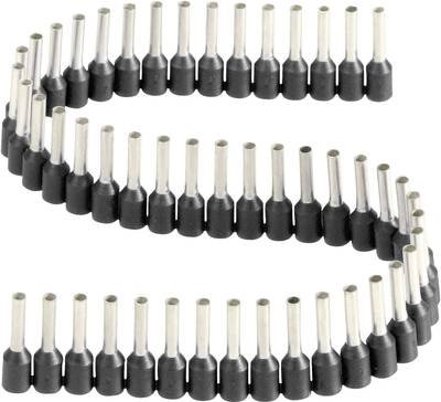 Vogt Verbindungstechnik 470408.00050 Aderendhülse 1.5 mm² Teilisoliert Schwarz 50 St.