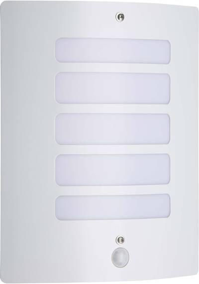 Brilliant Todd 47698/05 Außenwandleuchte mit Bewegungsmelder E27 60 W Weiß