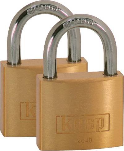 Kasp K12040D2 Vorhängeschloss 40 mm Goldgelb Schlüsselschloss