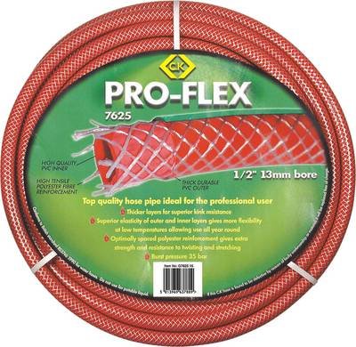 C.K G762550 Pro-Flex 13 mm 50 m 1/2 Zoll 1 St. Rot Gartenschlauch
