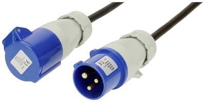 Max Hauri 165376 Strom Verlängerungskabel 16 A Blau, Schwarz 25 m H07RN-F 3G 1,5 mm² UV-Beständig, Ölbeständig, Flexibel