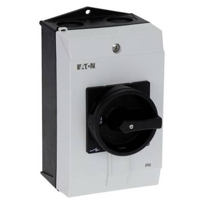 Eaton P1-40/I2/SVB-SW/HI11 EIN-AUS-Schalter mit NOT-Aus-Schalter, verriegelbar 40 A 690 V 1 x 90 ° Grau, Schwarz 1 St.