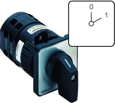 Sälzer M220-61001-219M1 Nockenschalter 20 A 1 x 60 ° Grau, Schwarz 1 St.