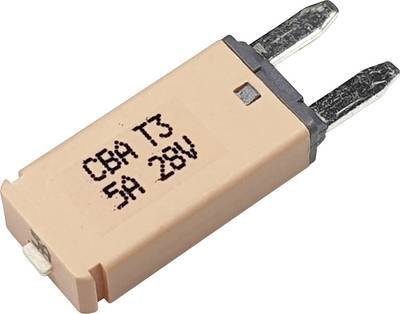 Hansor Circuit Breaker Mini, type 3. Manual Reset, 5A CBA3 Series 5A Sicherungsautomat Standard Flachsicherung 5 A Hellb