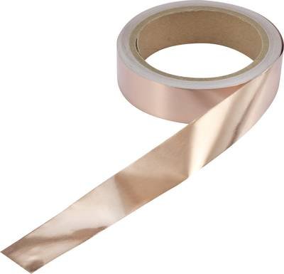 TRU COMPONENTS ESD-Klebeband 10 m Kupfer (L x B) 10 m x 25 mm CU-F2.5R1000
