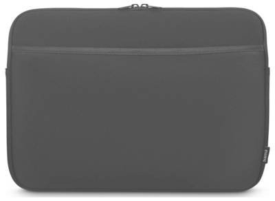 hama 00227069 Laptop-Sleeve "Neoprene" mit Vorderfach, 36 - 40 cm (14,1"-15,6"), Schwarz
