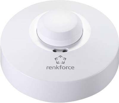 Renkforce 1362921 Decke, Aufbau HF-Bewegungsmelder 360 ° Relais Weiß IP20